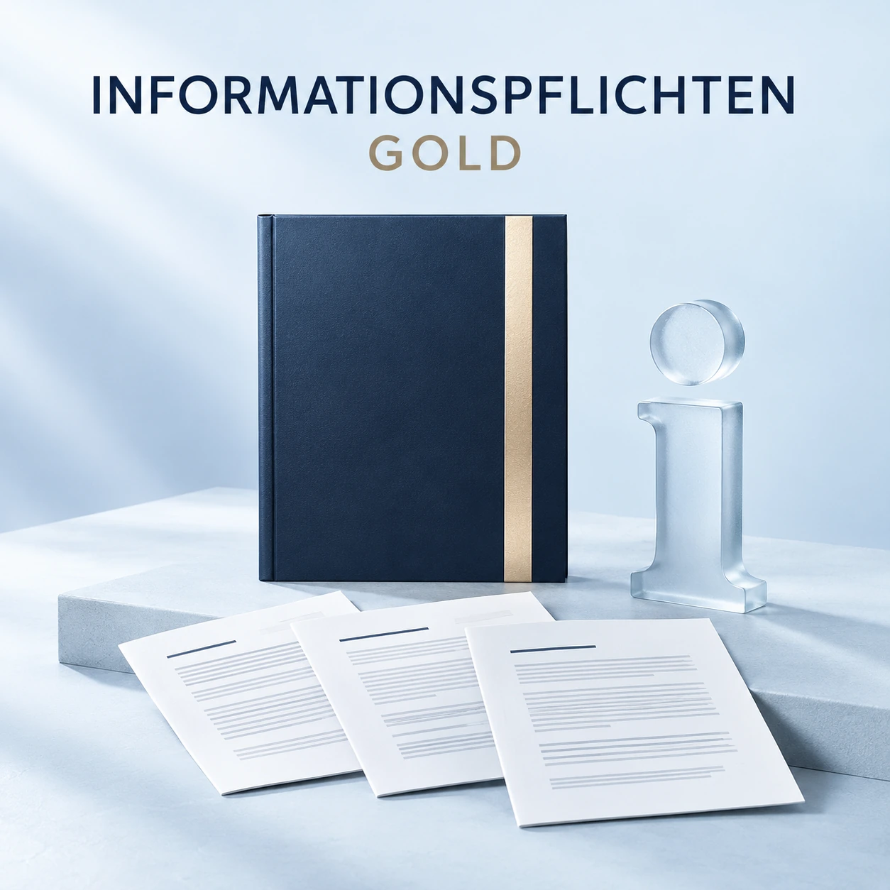 Symbolisches Produktmotiv: Datenschutzinformationspflichten GOLD