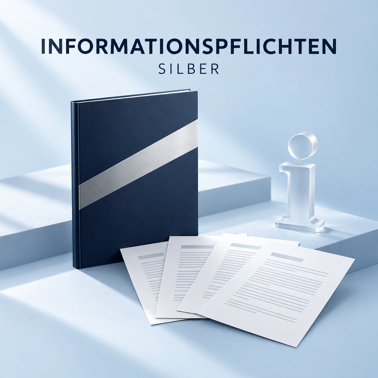 Symbolisches Produktmotiv: Datenschutzinformationspflichten SILBER