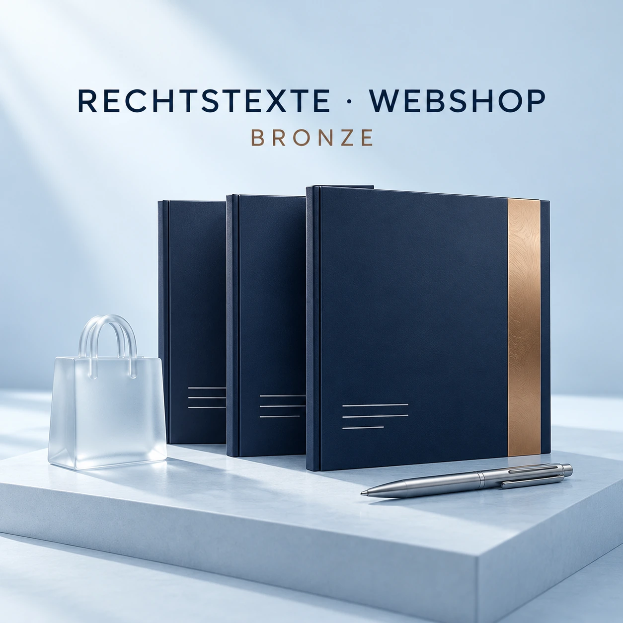 Symbolisches Produktmotiv: Rechtstexte Webshop BRONZE